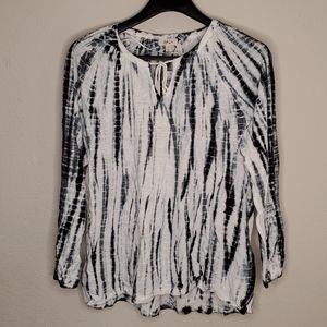 Style & Co New Tie-Dye Top Plus Size 1X